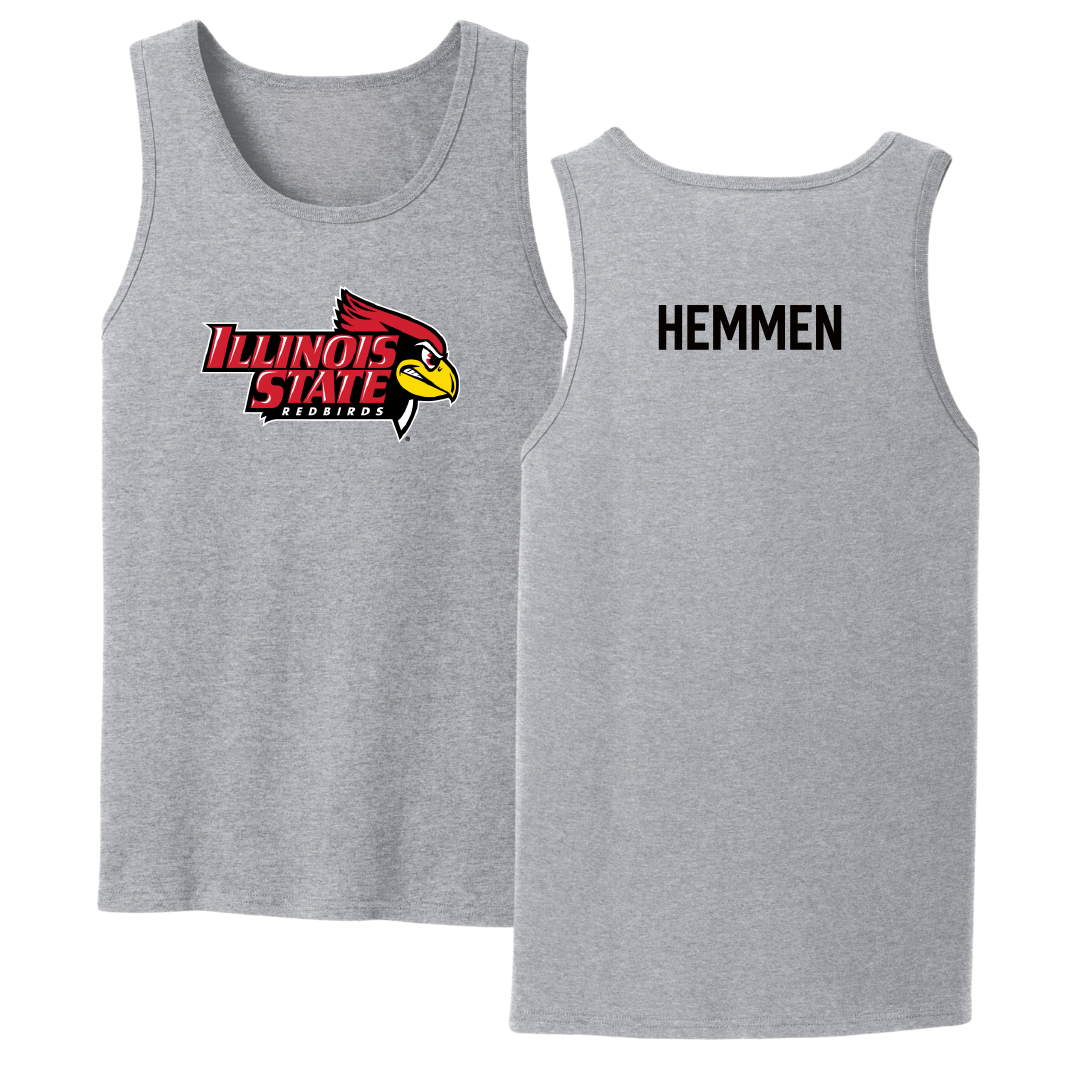 Illinois State University Track and Field Sport Gray Tank Top - Isabelle Hemmen