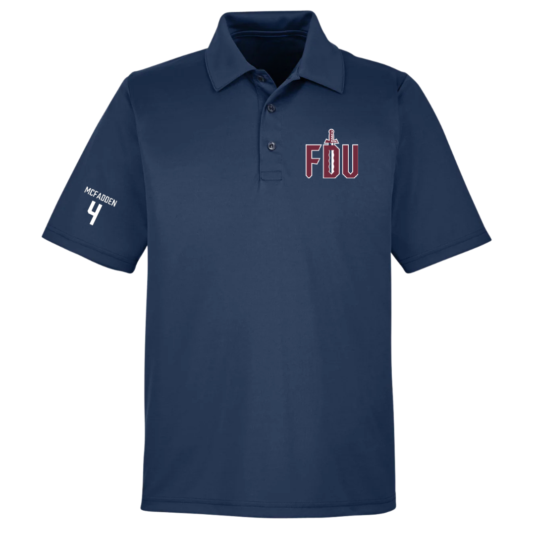 Fairleigh Dickinson University-Metropolitan Campus Volleyball (M) Navy Polo - #4 Dylan McFadden