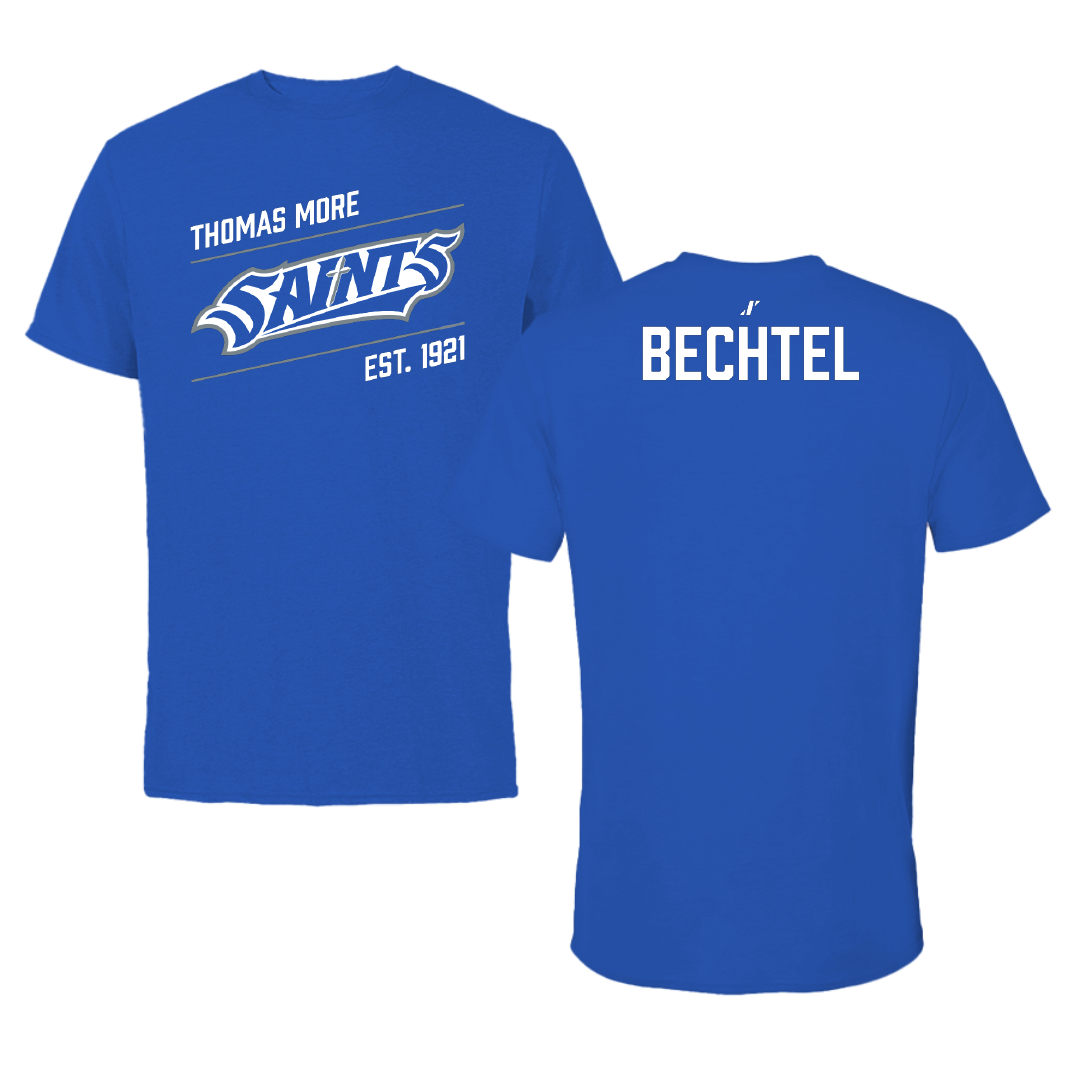 Thomas More University Tennis Blue General Performance Tee - Reggie Bechtel