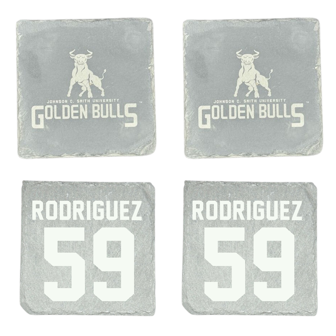Johnson C. Smith University Football Stone Coaster (4 Pack)  - #59 Trey Rodriguez