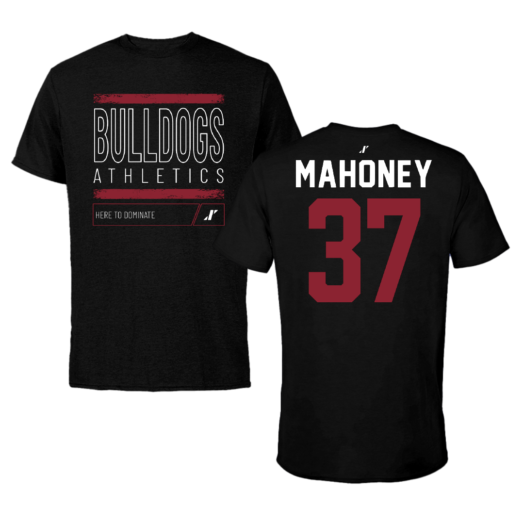 Dean College Lacrosse Black Dominate Tee - #37 Colby Mahoney