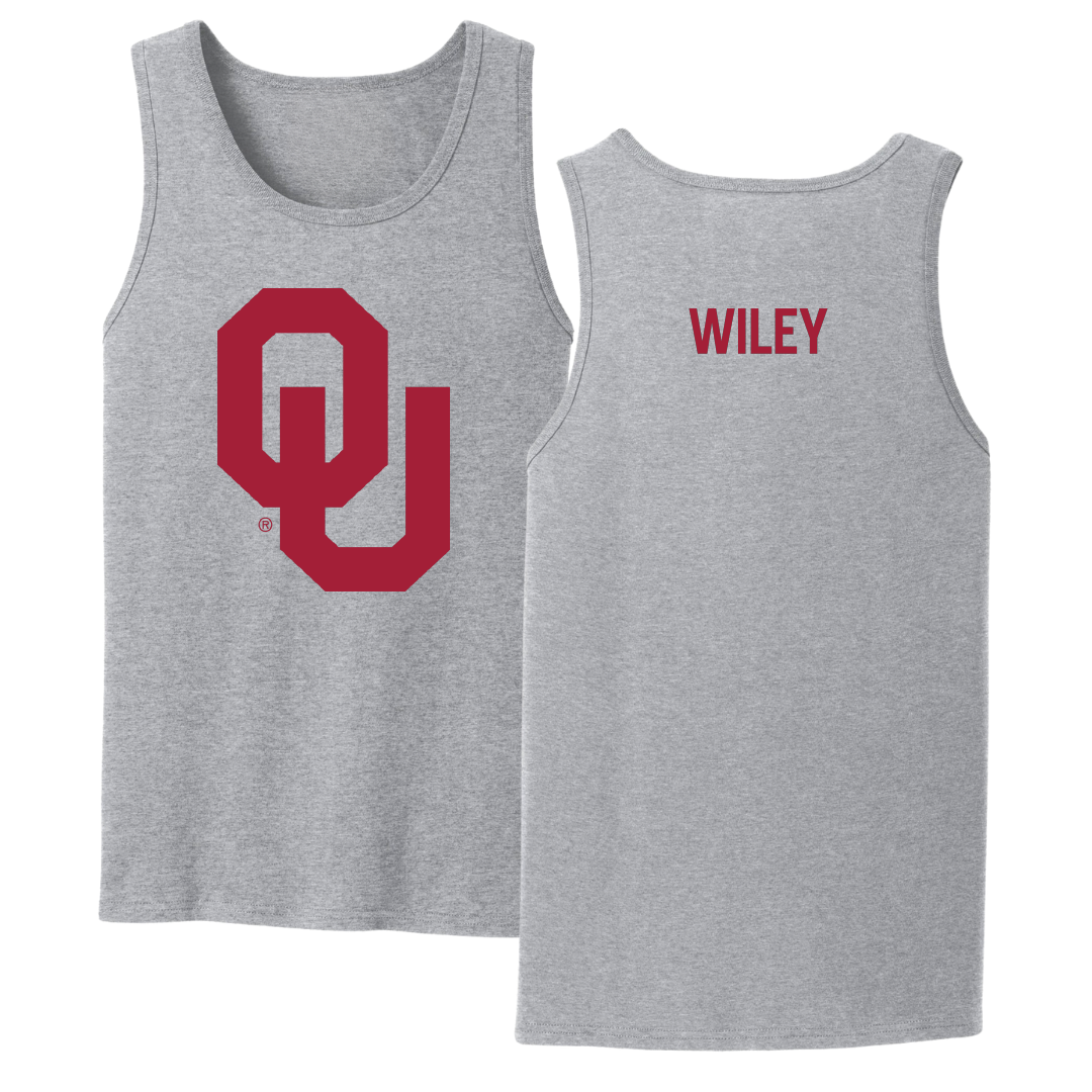 University of Oklahoma Wrestling Sport Gray Tank Top - John Wiley