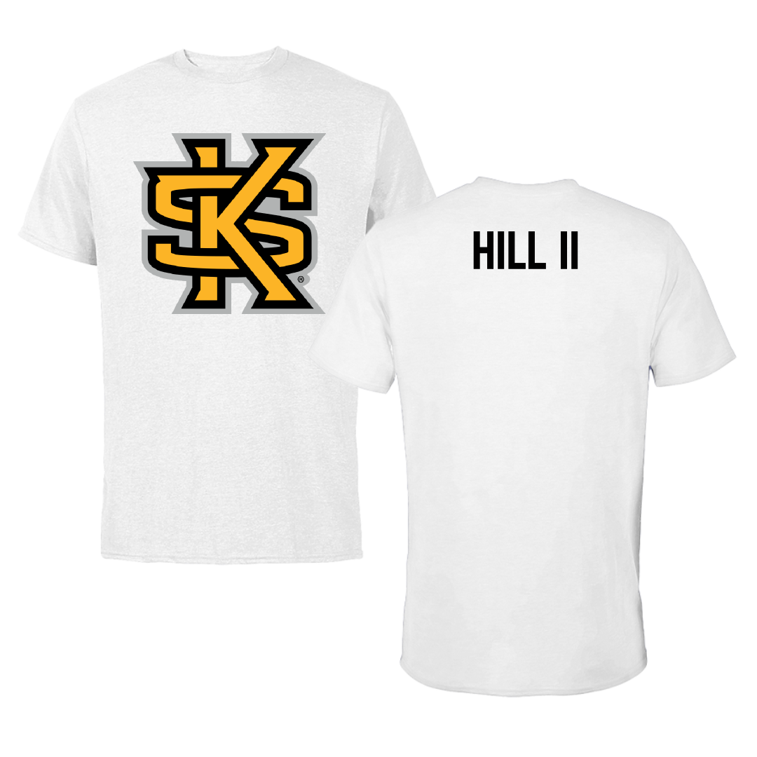Kennesaw State University TF and XC White Performance Tee - Lloyd Hill II