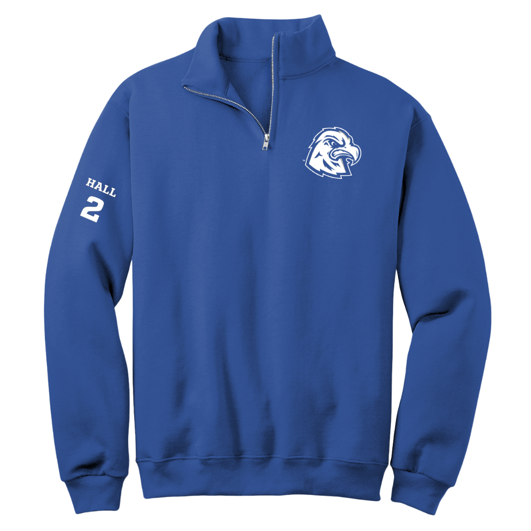 Calhoun Community College Softball Blue Quarter-Zip - #2 Keara Hall