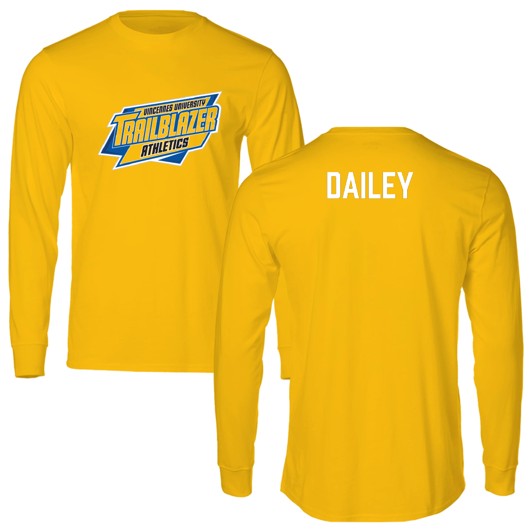 Vincennes University TF and XC Gold Long Sleeve - Evan Dailey