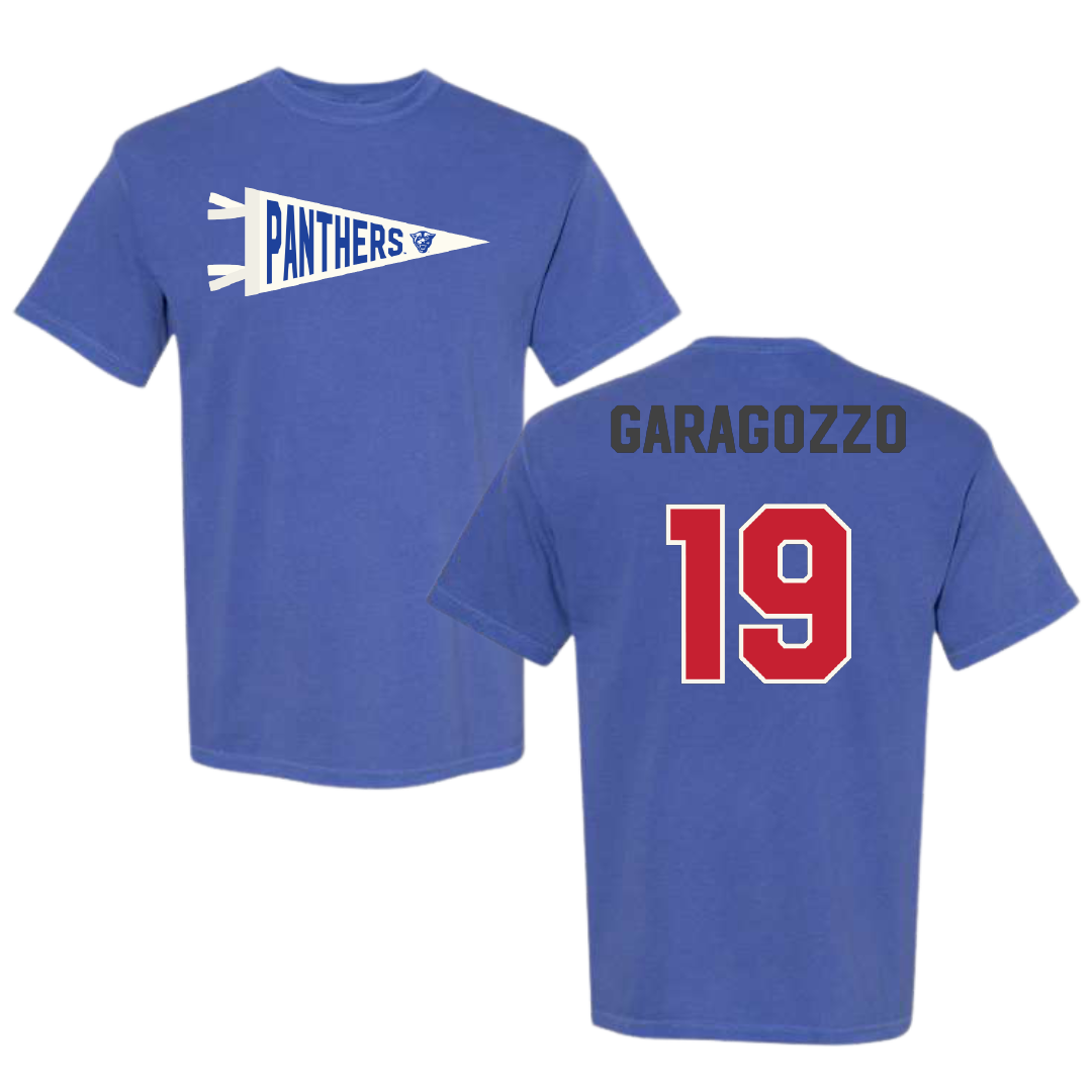 Georgia State University Baseball Blue Pennant Comfort Colors Tee - #19 Nick Garagozzo