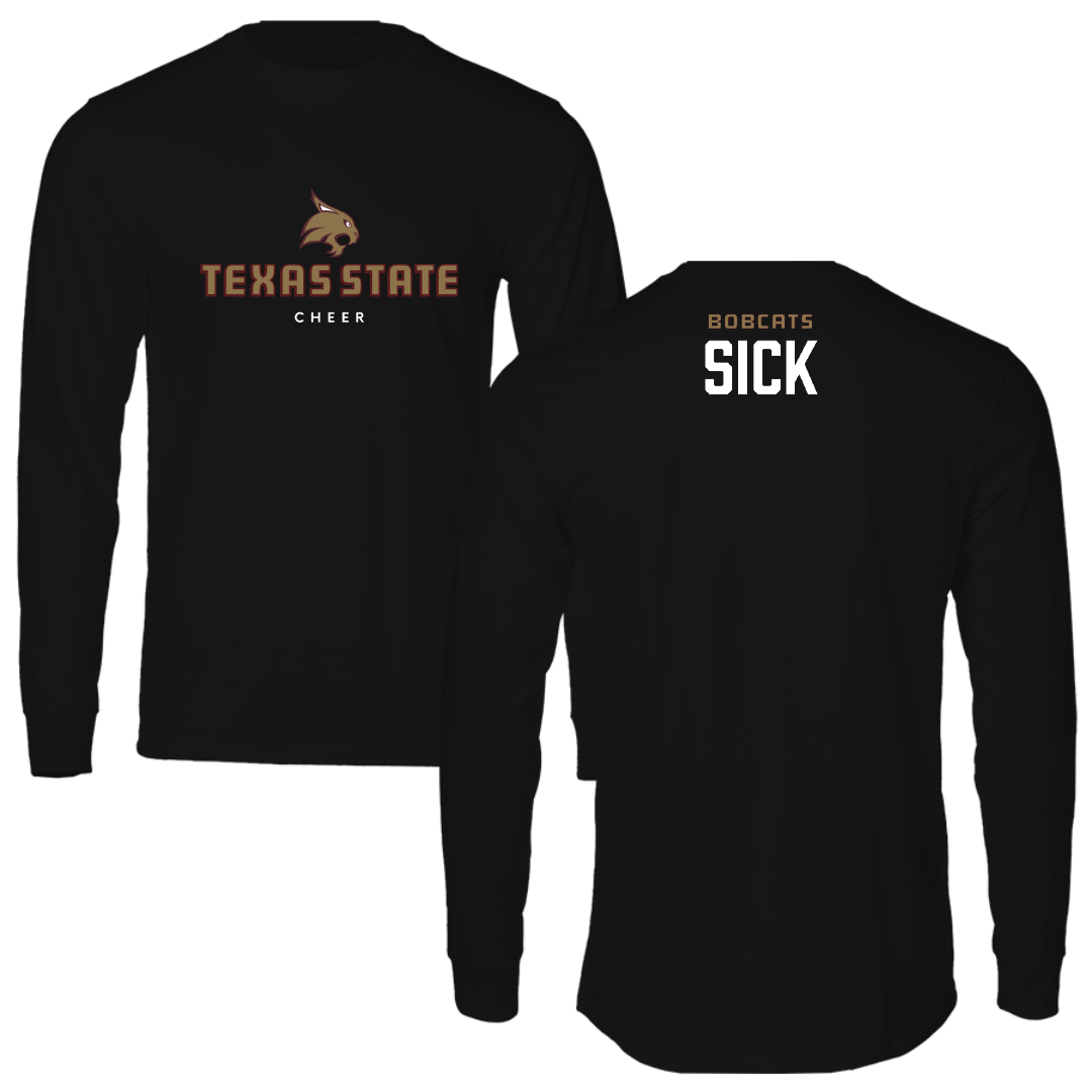 Texas State University Cheer Black Performance Long Sleeve - Sarah Sick