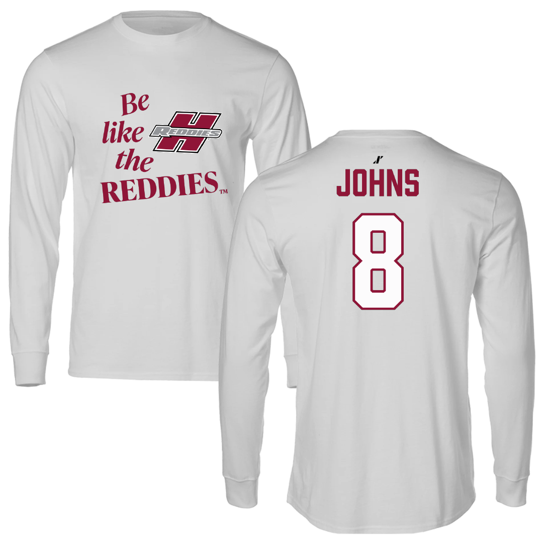 Henderson State University Volleyball Light Gray Be Like Us Performance Long Sleeve - #8 Skye Johns
