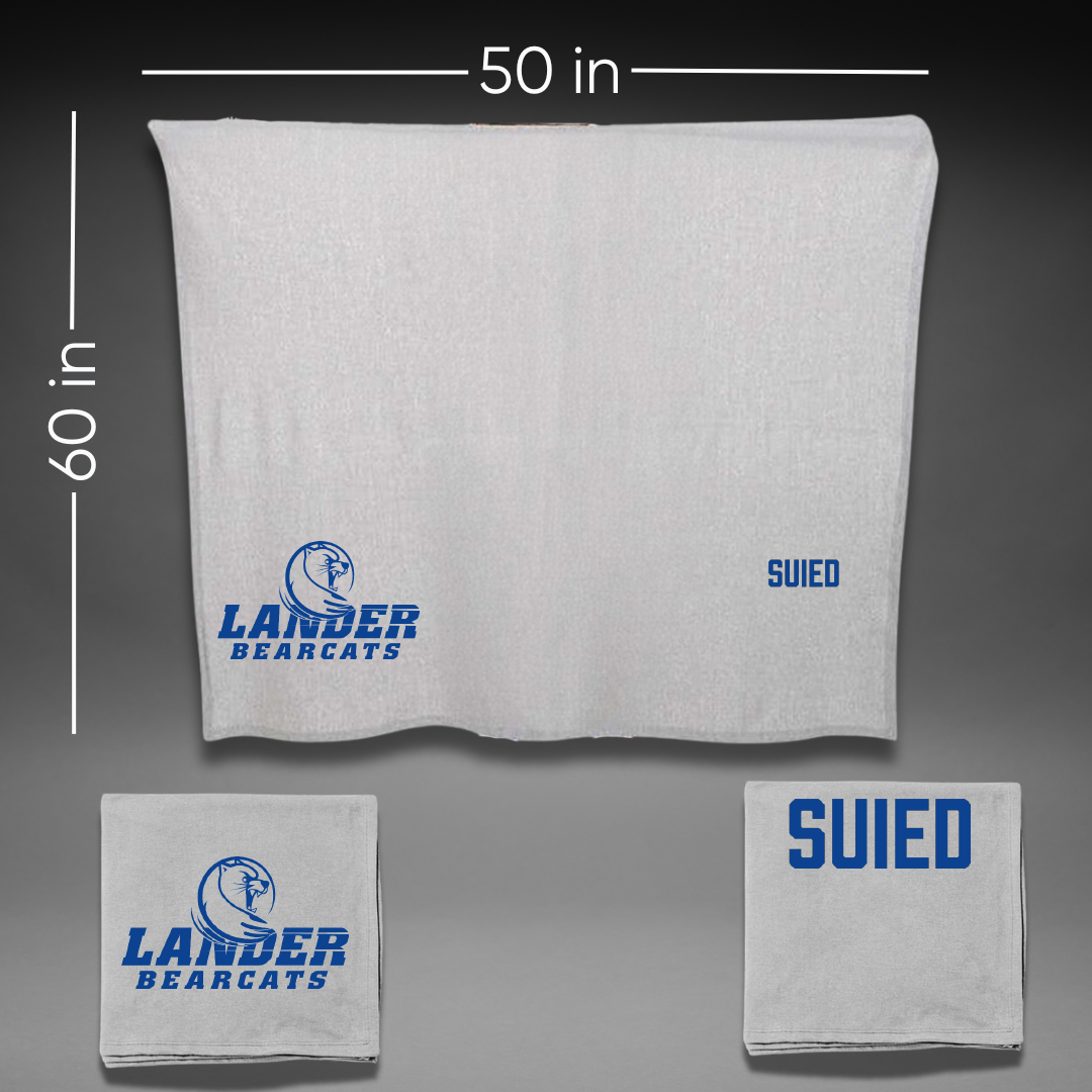 Lander University TF and XC Gray Blanket - Natheer Suied