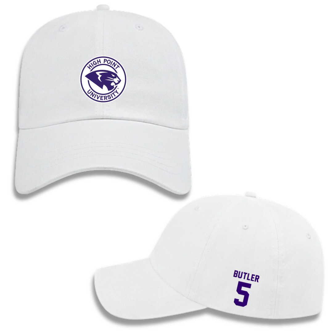 High Point University Baseball White Hat - #5 Cord Butler