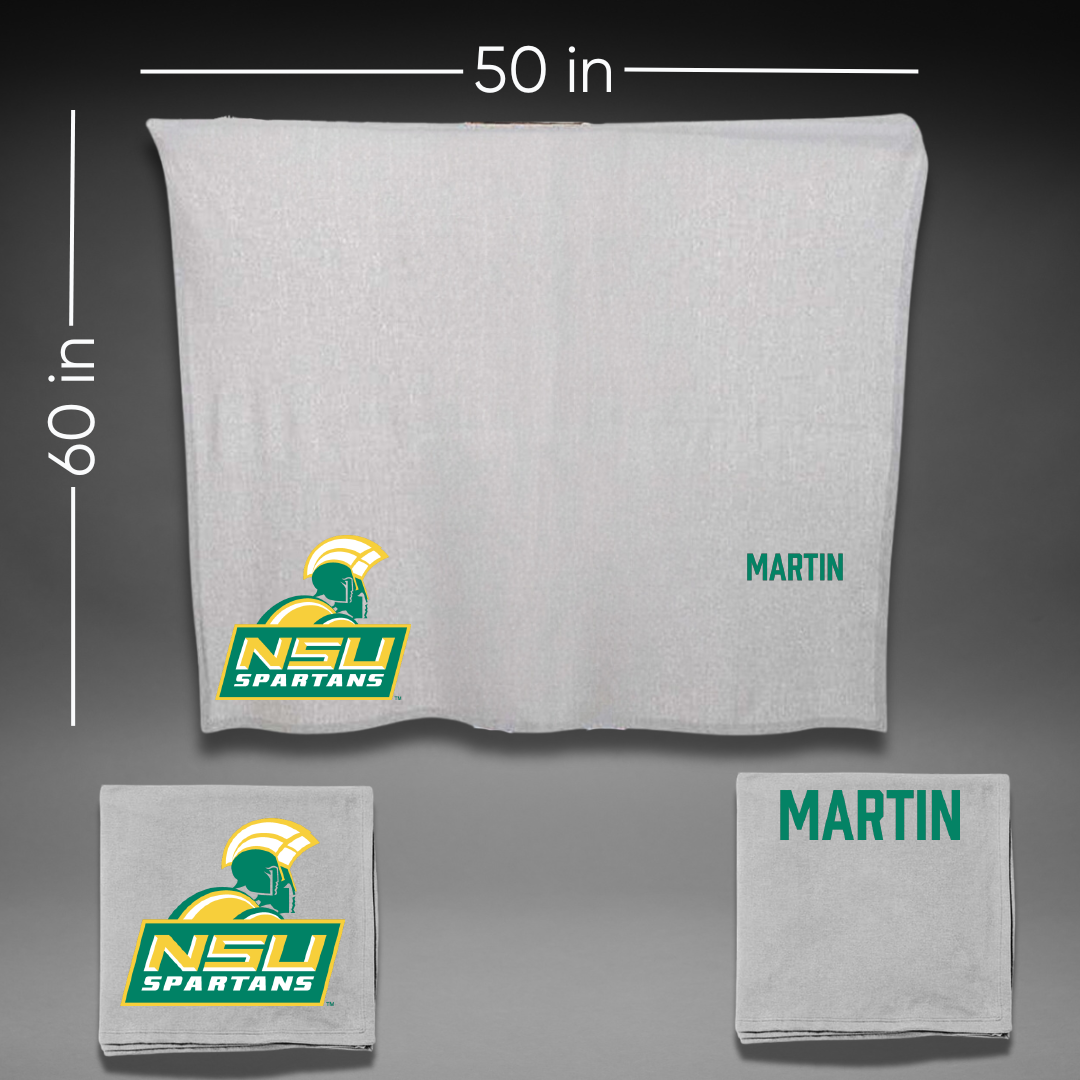 Norfolk State University TF and XC Gray Blanket - Jaelyn Martin