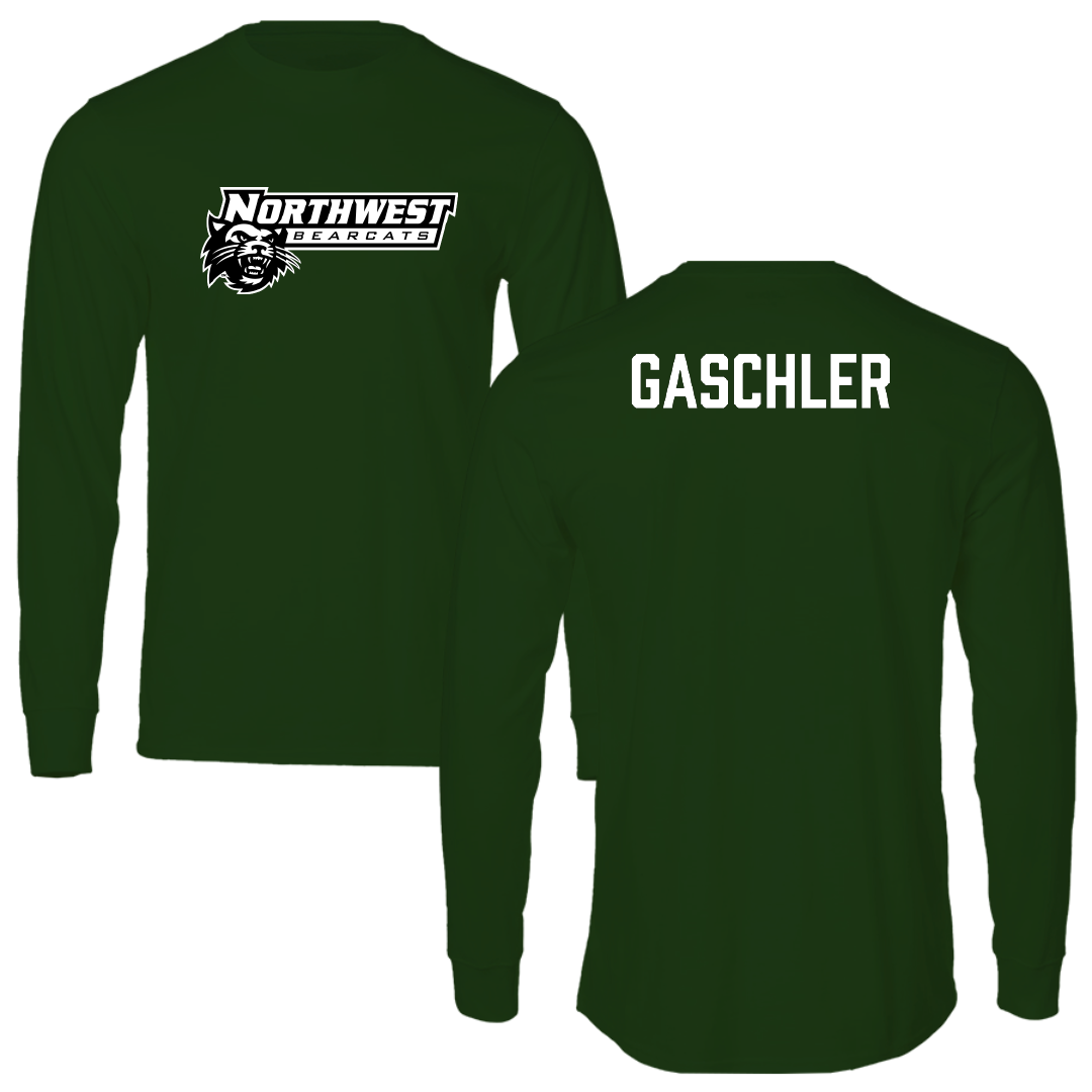 Northwest Missouri State University TF and XC Forest Green Performance Long Sleeve - Ethan Gaschler