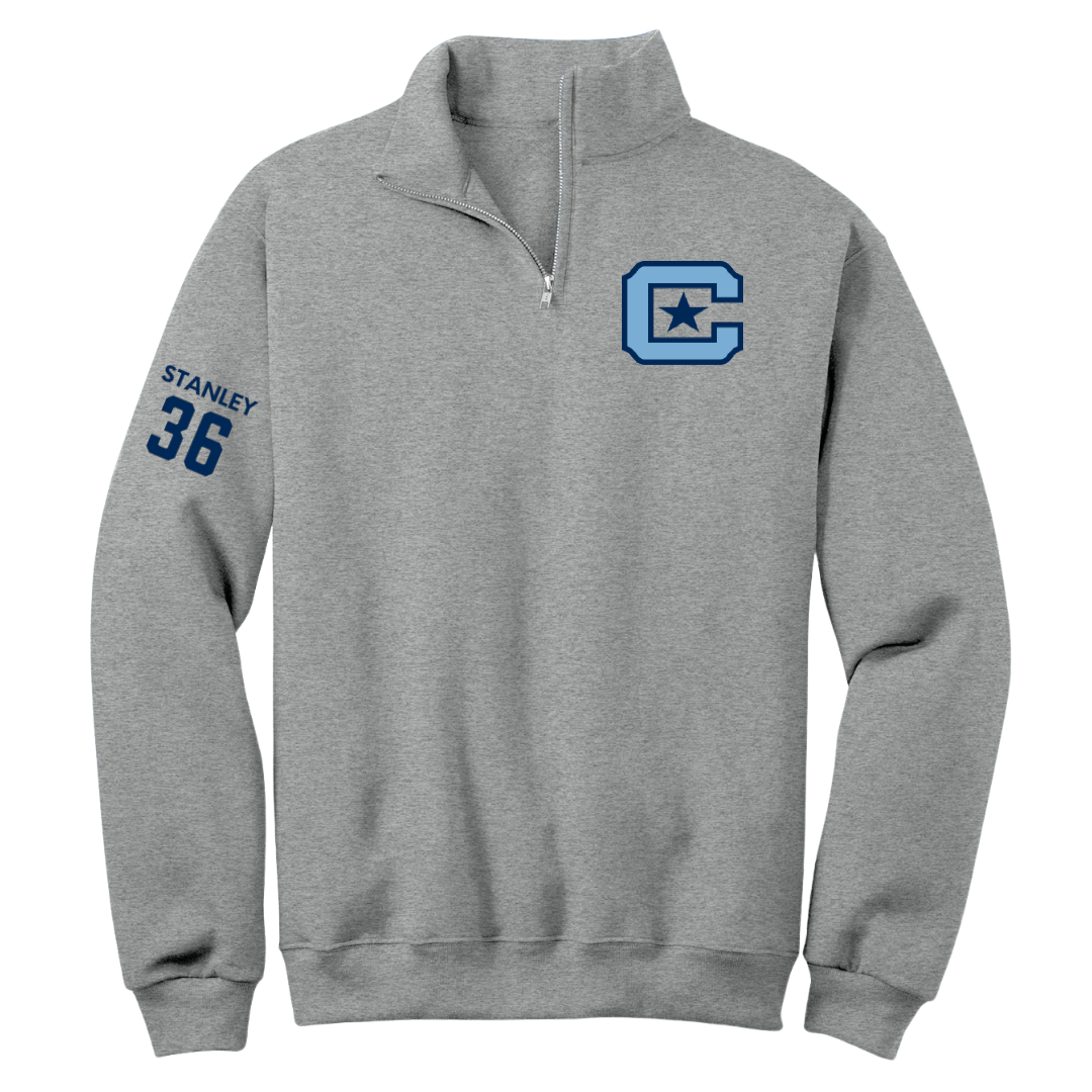 The Citadel Baseball Sport Gray Quarter-Zip - #36 Andrew Stanley
