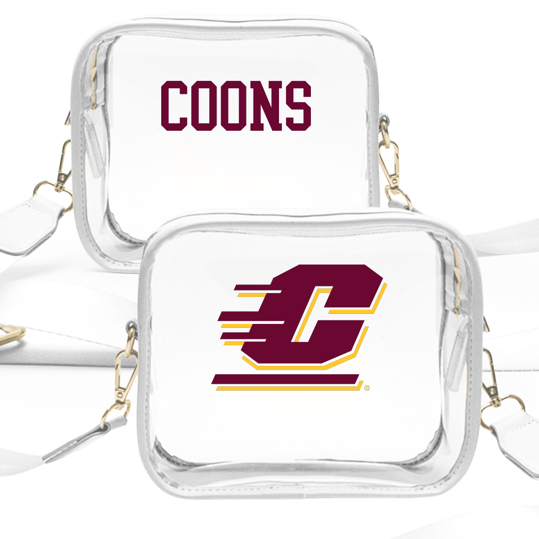 Central Michigan University Golf (M) White Clear Stadium Bag - Orlando Coons