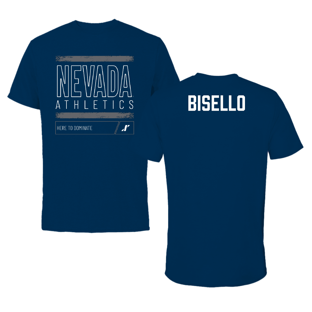 University of Nevada Alpine Skiing Navy Dominate Performance Tee - Pietro Bisello