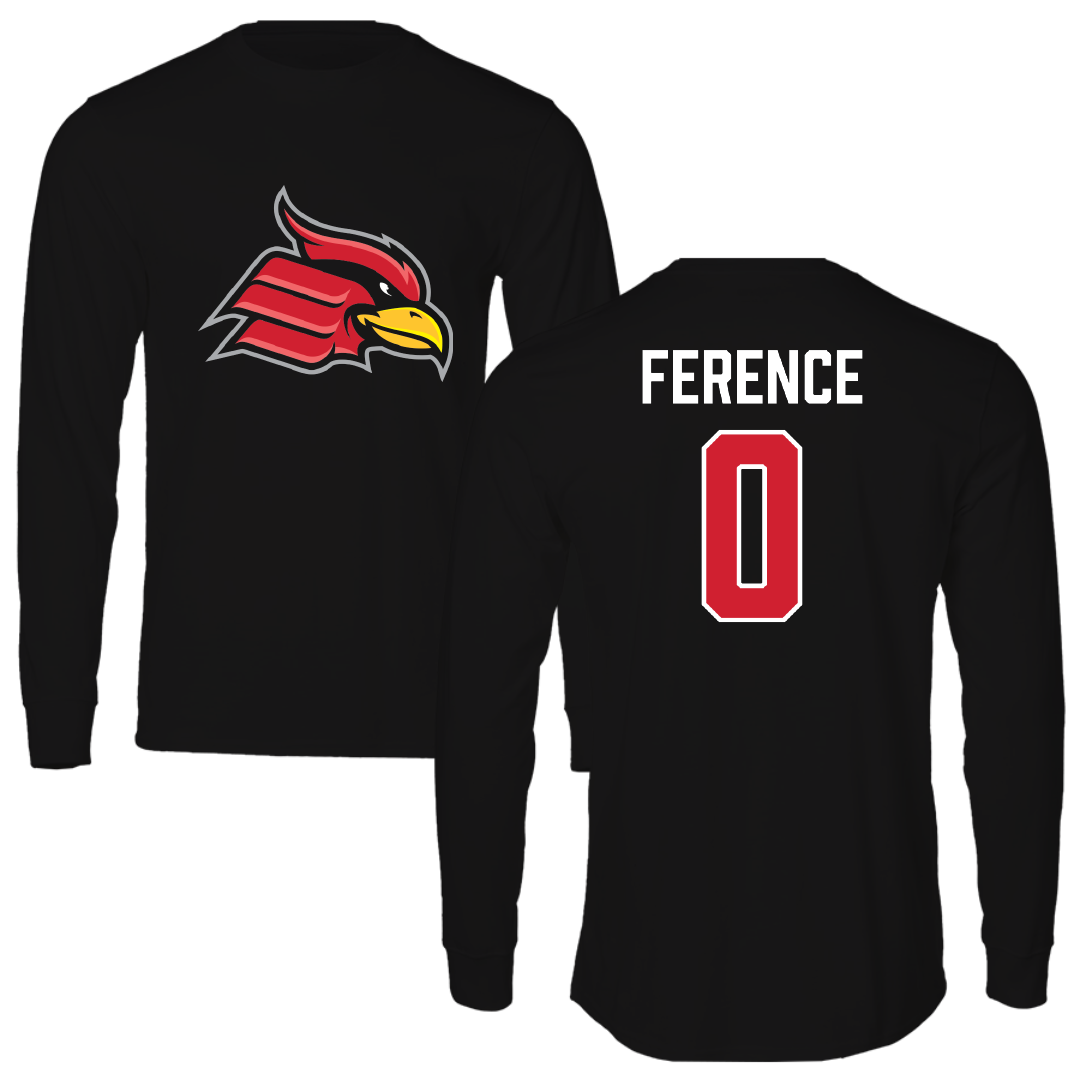 Wheeling University Baseball Black Performance Long Sleeve - #0 Keaton Ference