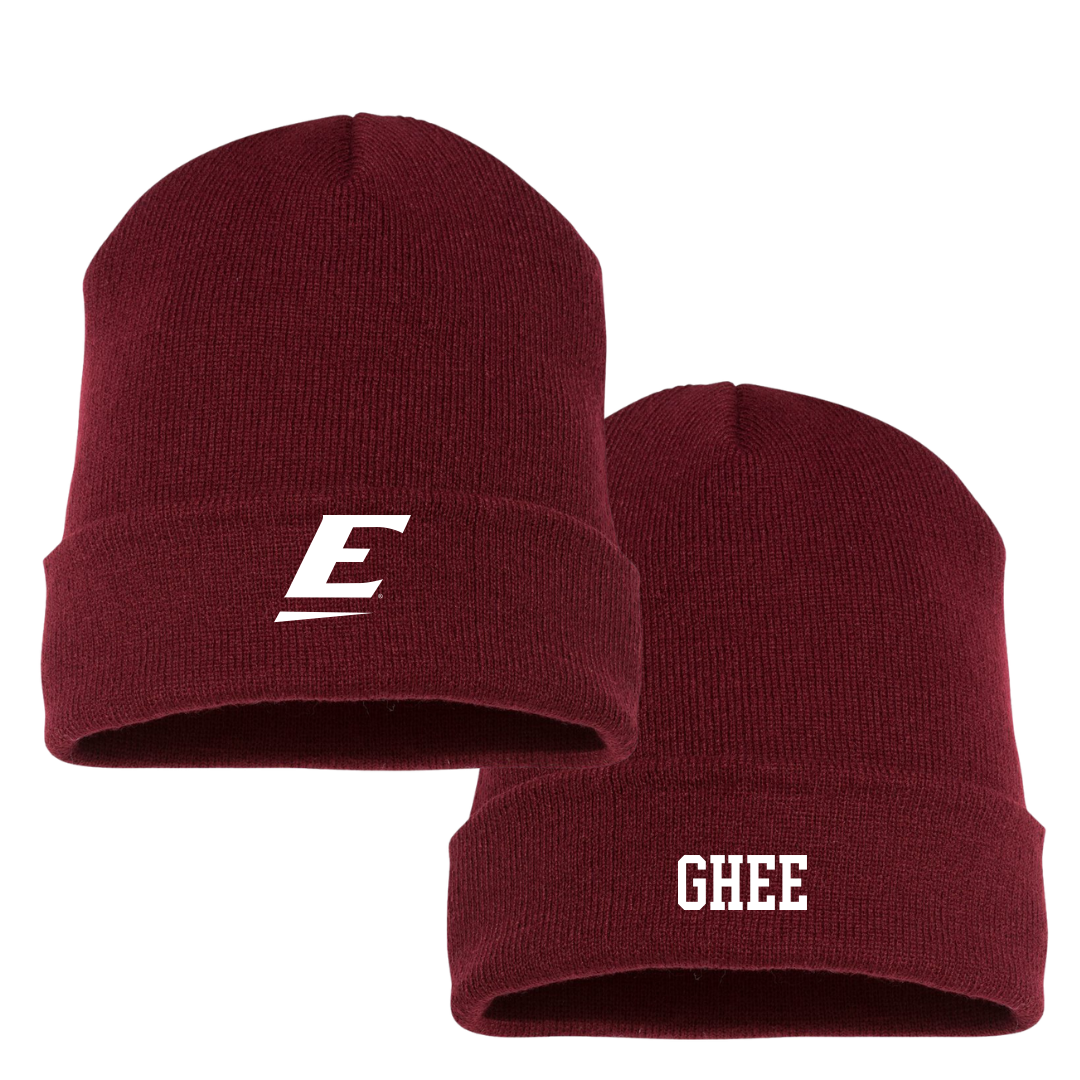 Eastern Kentucky University Football Maroon Beanie - #92 Simon Ghee