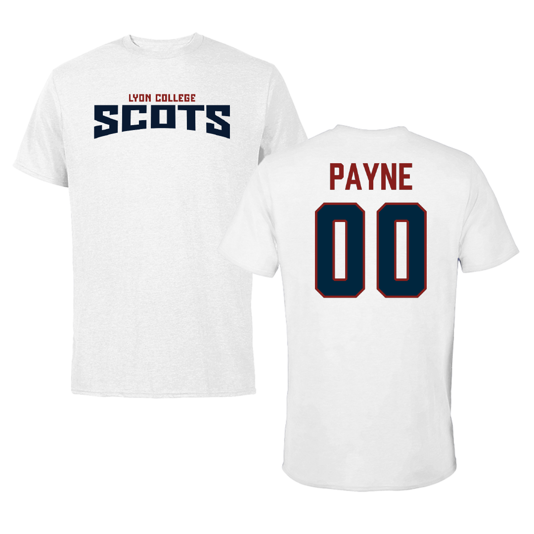 Lyon College Softball White Classic Tee - #00 Kaylee Payne