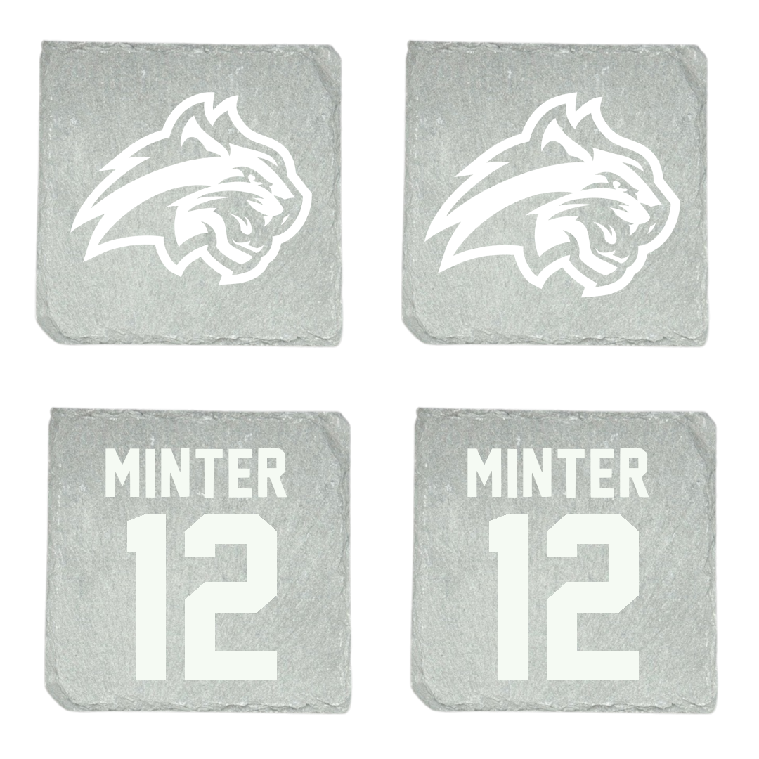 Wiley University Baseball Stone Coaster (4 Pack)  - #12 Tyson Minter