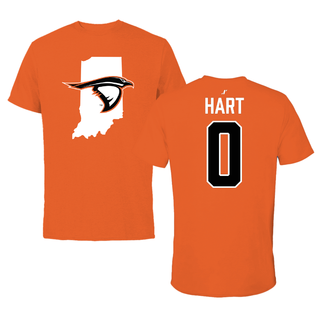 Anderson University (Indiana) Softball Orange State Performance Tee - #0 Alayna Hart