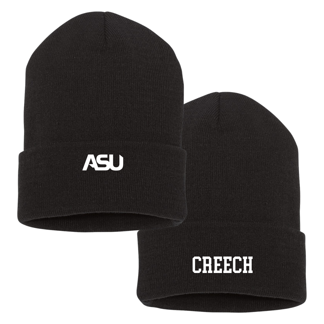 Alabama State University Football Black Beanie - #40 Dylan Creech