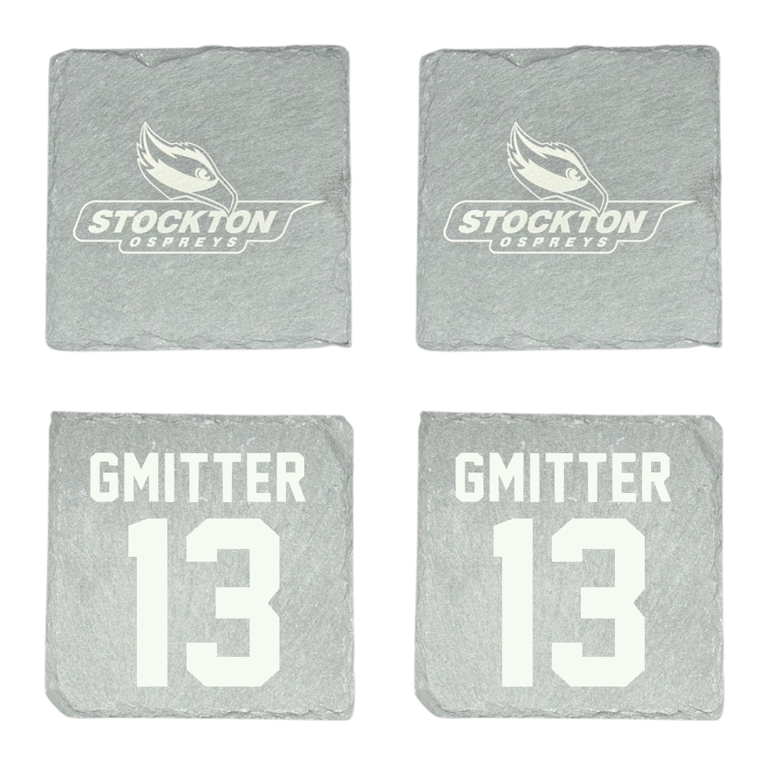 Stockton University Baseball Stone Coaster (4 Pack)  - #13 Joe Gmitter