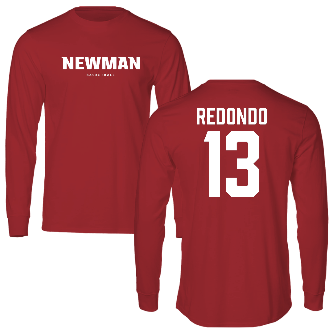 Newman University Basketball Canvas Red Long Sleeve - #13 Monica Redondo