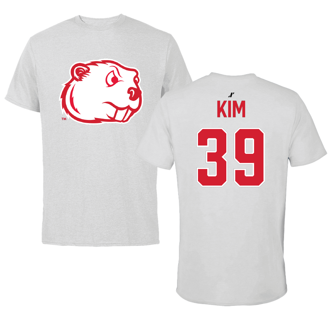 Minot State University Baseball Light Gray Tee - #39 Andrew Kim