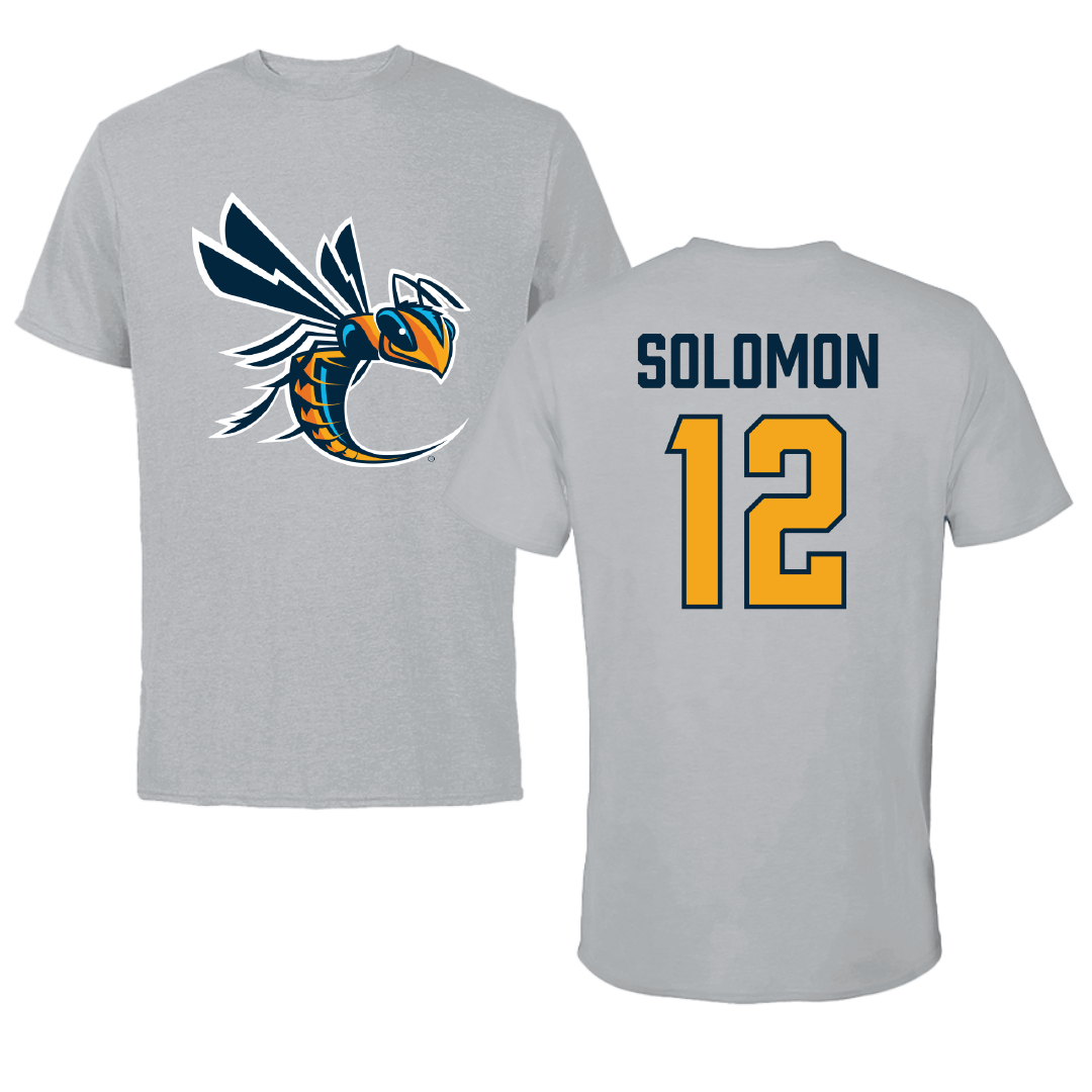 Cedarville University Basketball Sport Gray Tee - #12 Ali Solomon