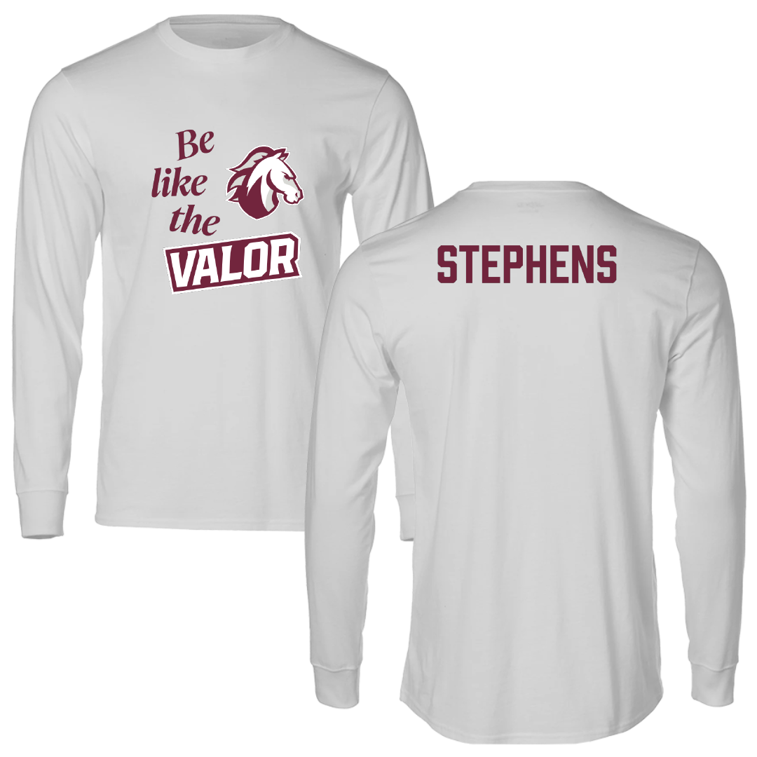 Evangel University TF and XC Light Gray Be Like Us Long Sleeve - Laiklyn Stephens