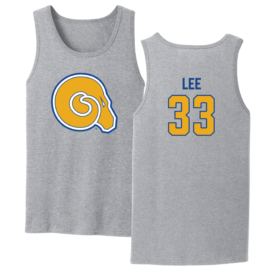 Albany State University Baseball Sport Gray Tank Top - #33 Austin Lee