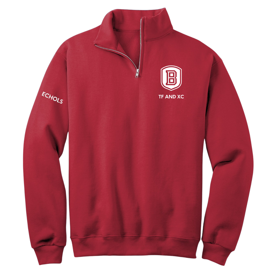Bradley University TF and XC Red Quarter-Zip - Angelo Echols