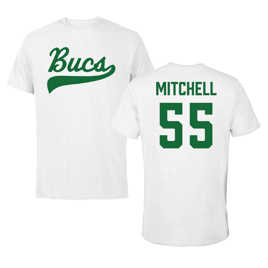 Shelton State Community College Softball White Tee - #55 Chloe Mitchell