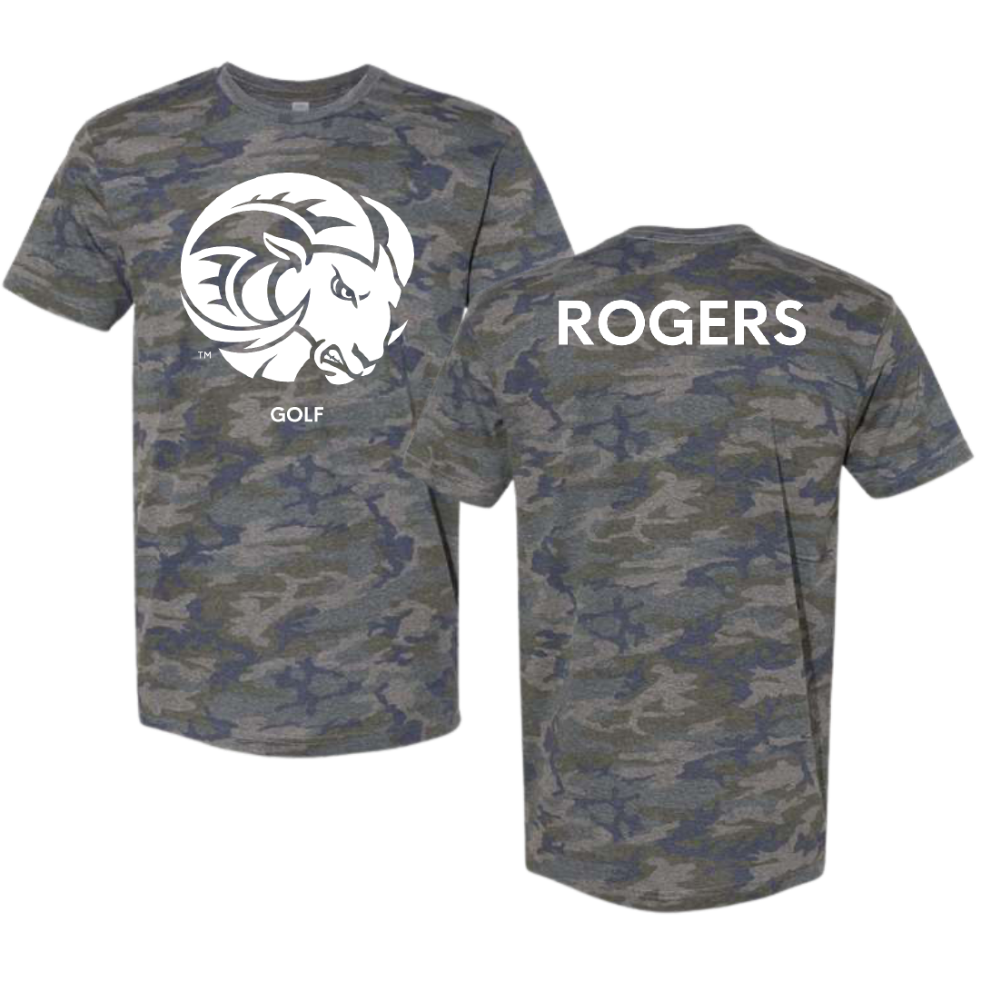 Winston-Salem State University Golf (M) Vintage Camo Tee - Kaden Rogers
