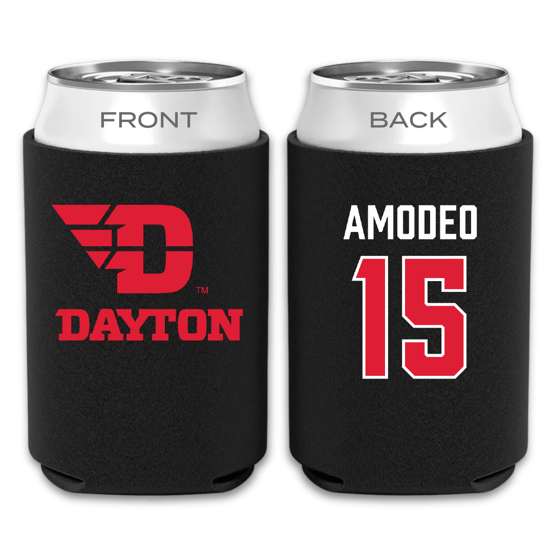 University of Dayton Baseball Black Can Cooler - #15 Nicolas Amodeo