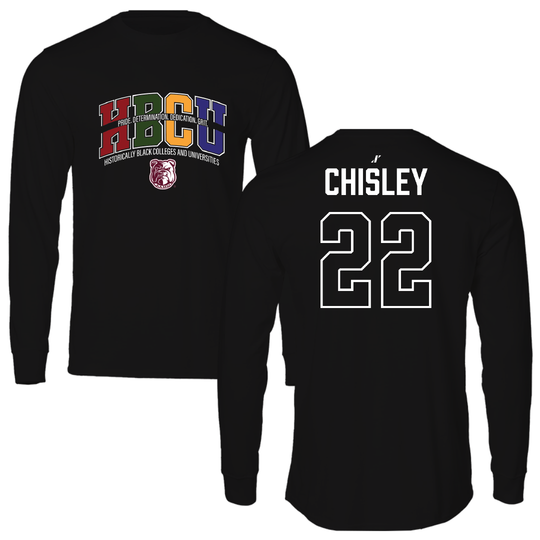 Alabama A&M University Soccer Black HBCU Performance Long Sleeve - #22 Saamiya Chisley