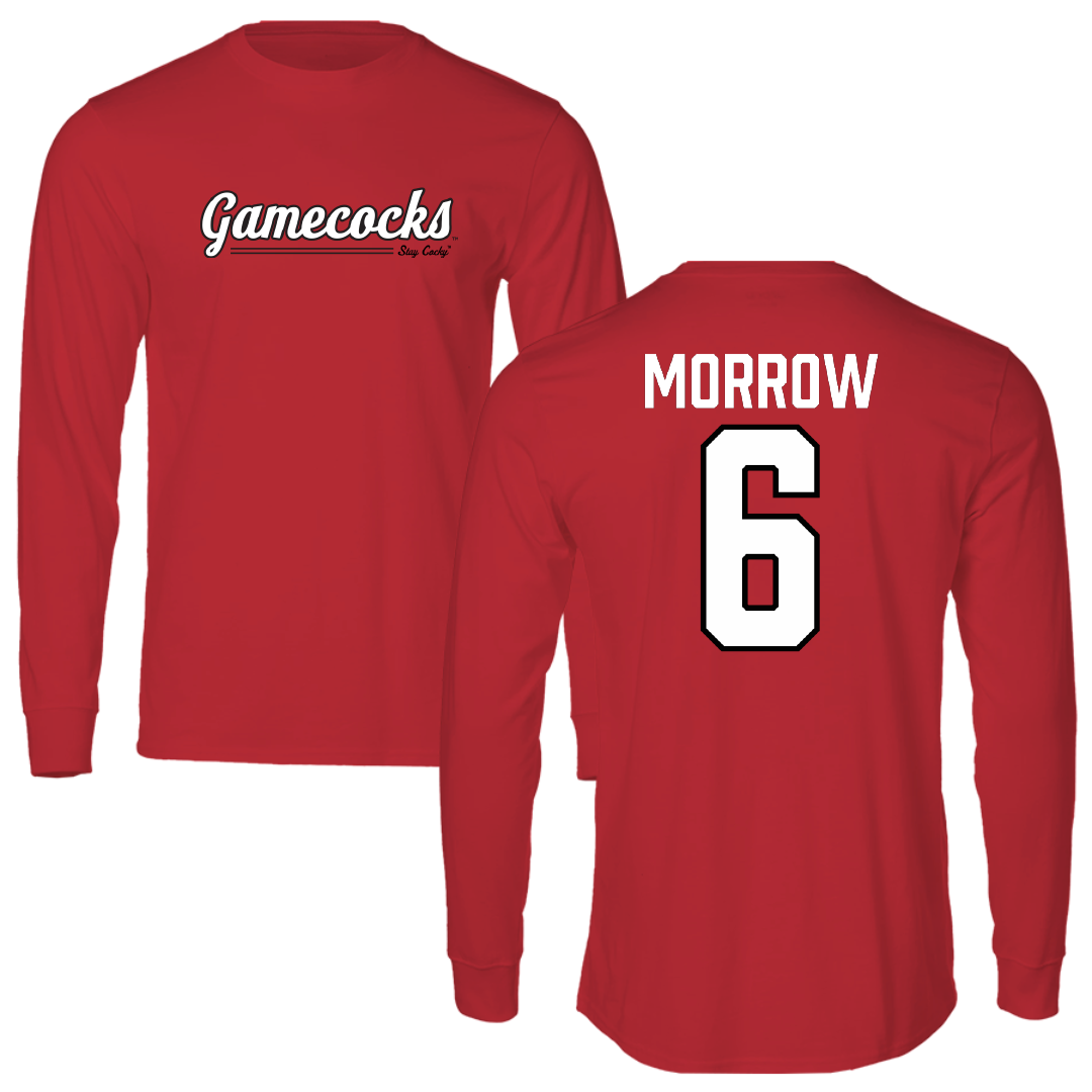 Jacksonville State University Football Red General Long Sleeve - #6 Xavier Morrow