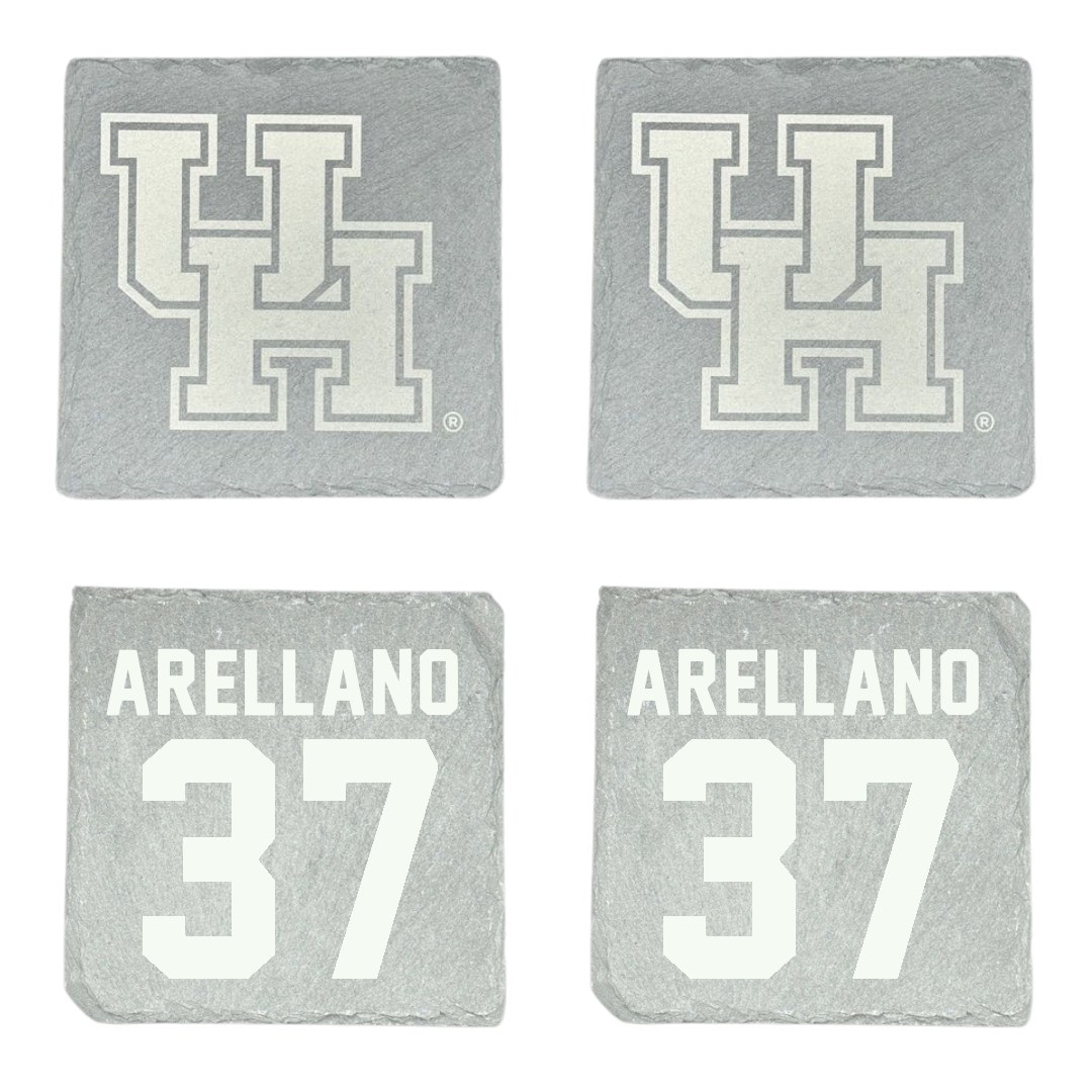 University of Houston Baseball Stone Coaster (4 Pack)  - #37 Hector Arellano