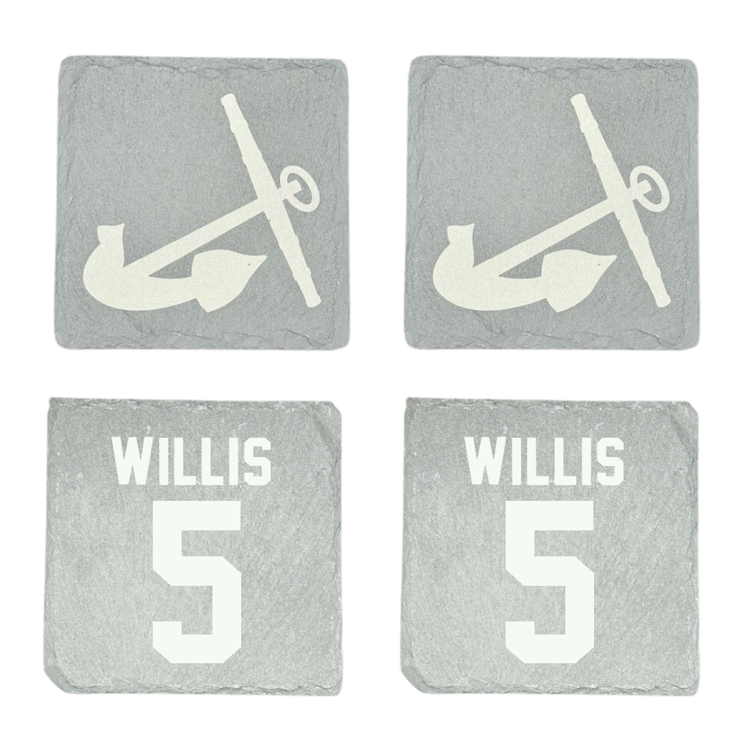 Hope College Basketball Stone Coaster (4 Pack)  - #5 Quintin Willis