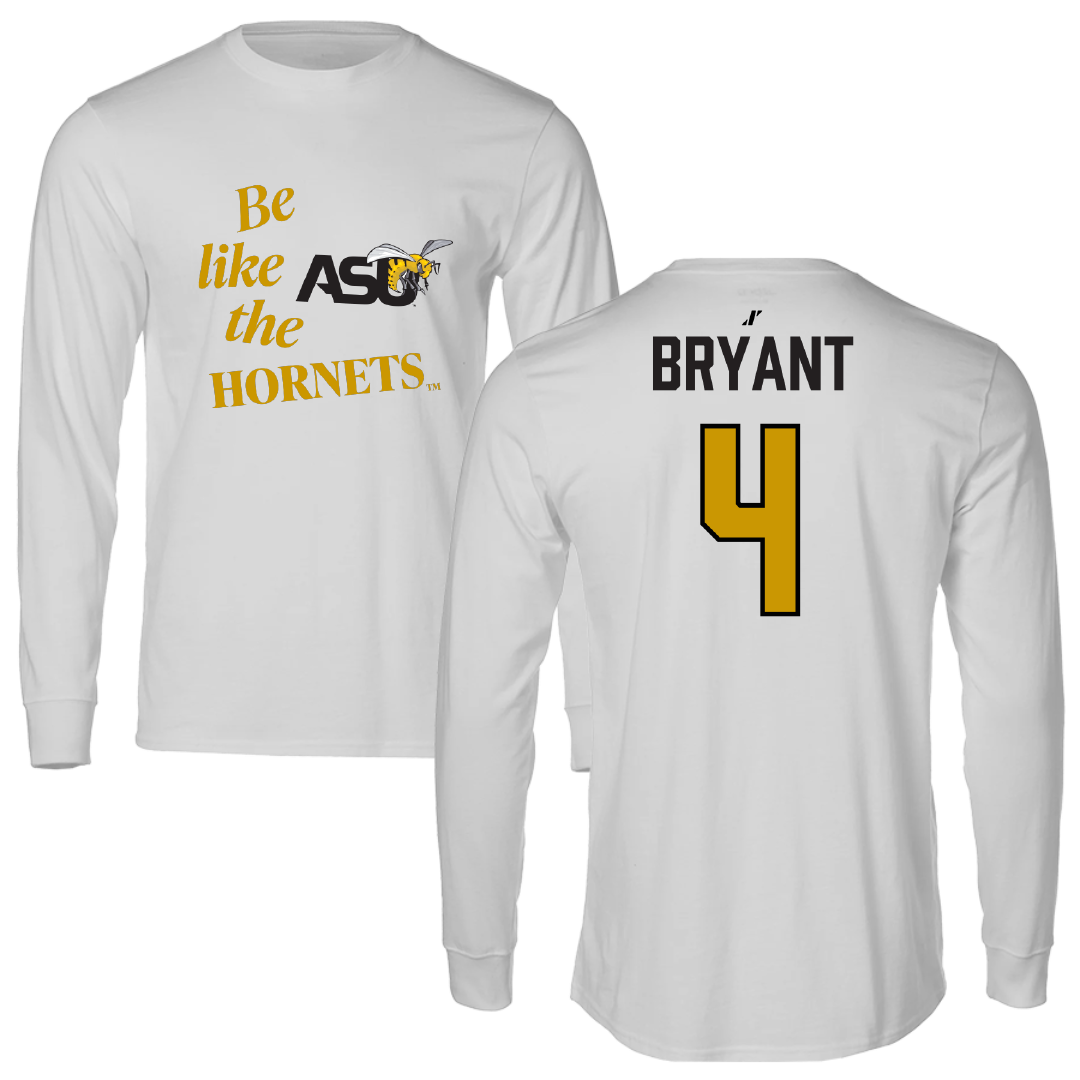 Alabama State University Basketball Light Gray Be Like Us Long Sleeve - #4 Kaitlyn Bryant