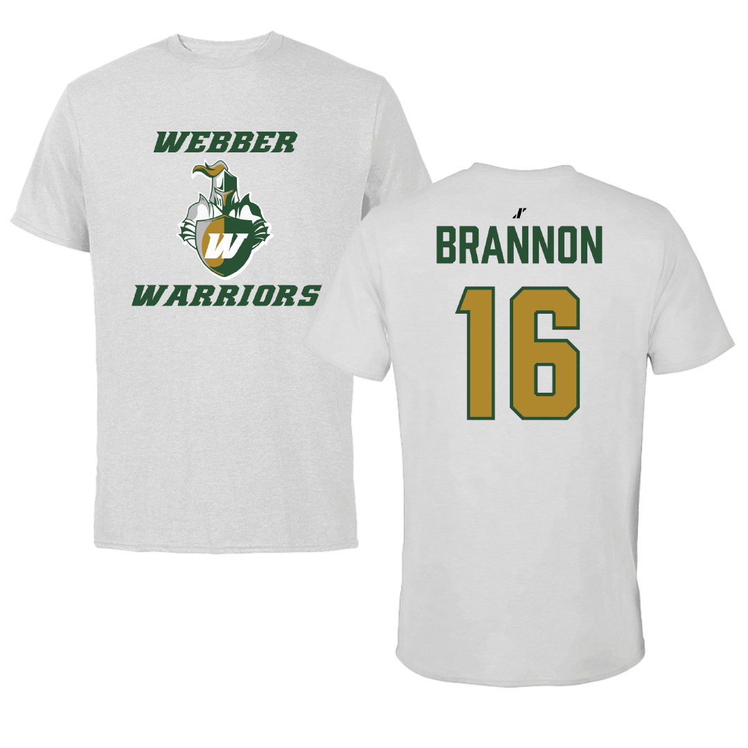 Webber International University Softball Light Gray Performance Tee - #16 Khyla Brannon