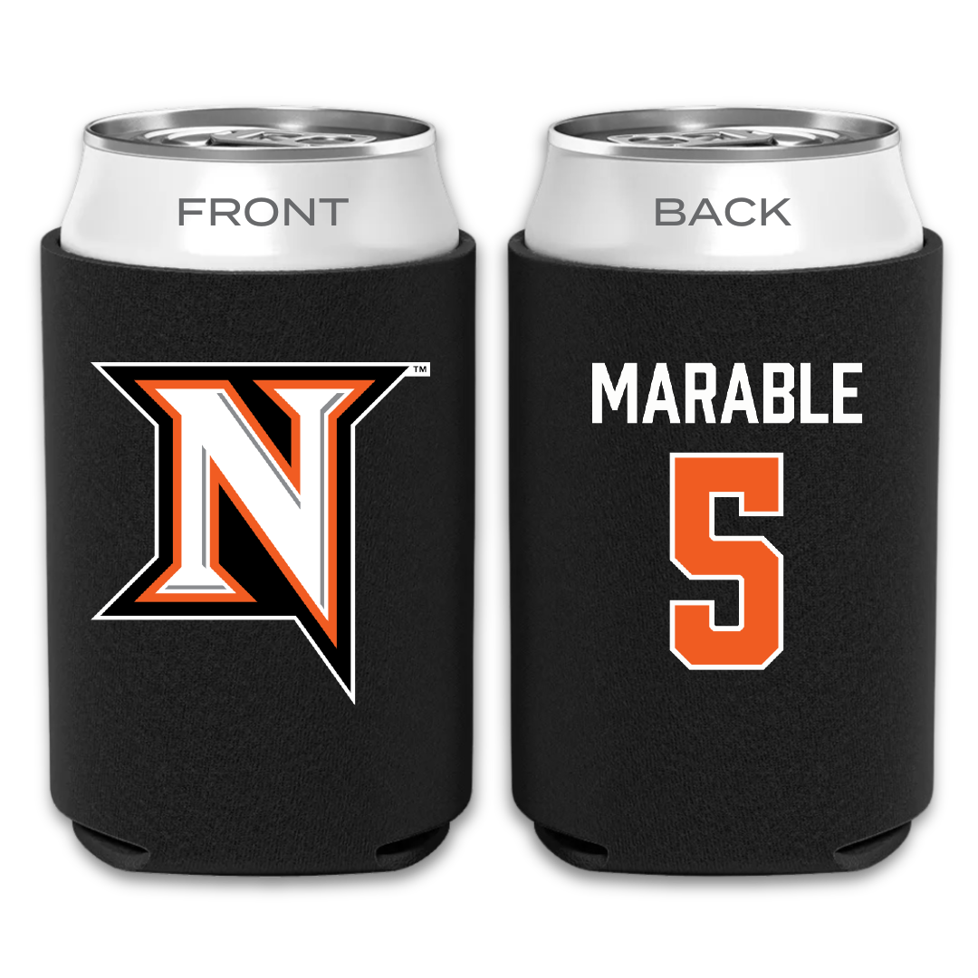 Northampton Community College Basketball (M) Black Can Cooler - #5 Jahad Marable