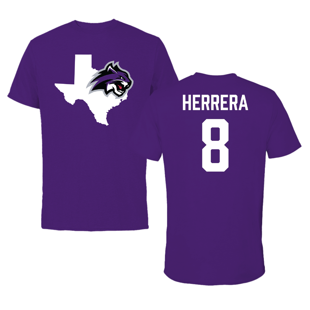Wiley University Volleyball Purple State Performance Tee - #8 Madison Herrera