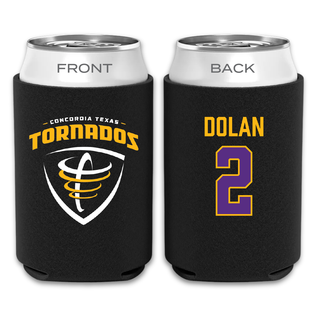 Concordia University (Texas) Soccer (M) Black Can Cooler - #2 Steven Dolan