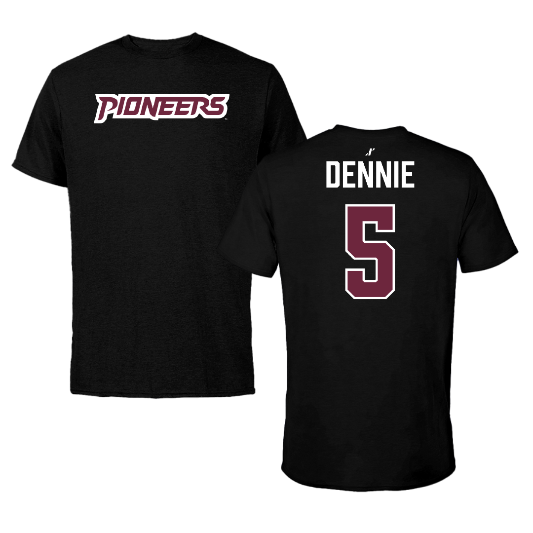 Texas Woman's University STUNT Black Performance Tee - #5 Jocelyn Dennie