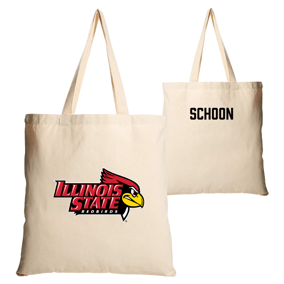 Illinois State University Track and Field Tan Canvas Tote Bag - Sawyer Schoon