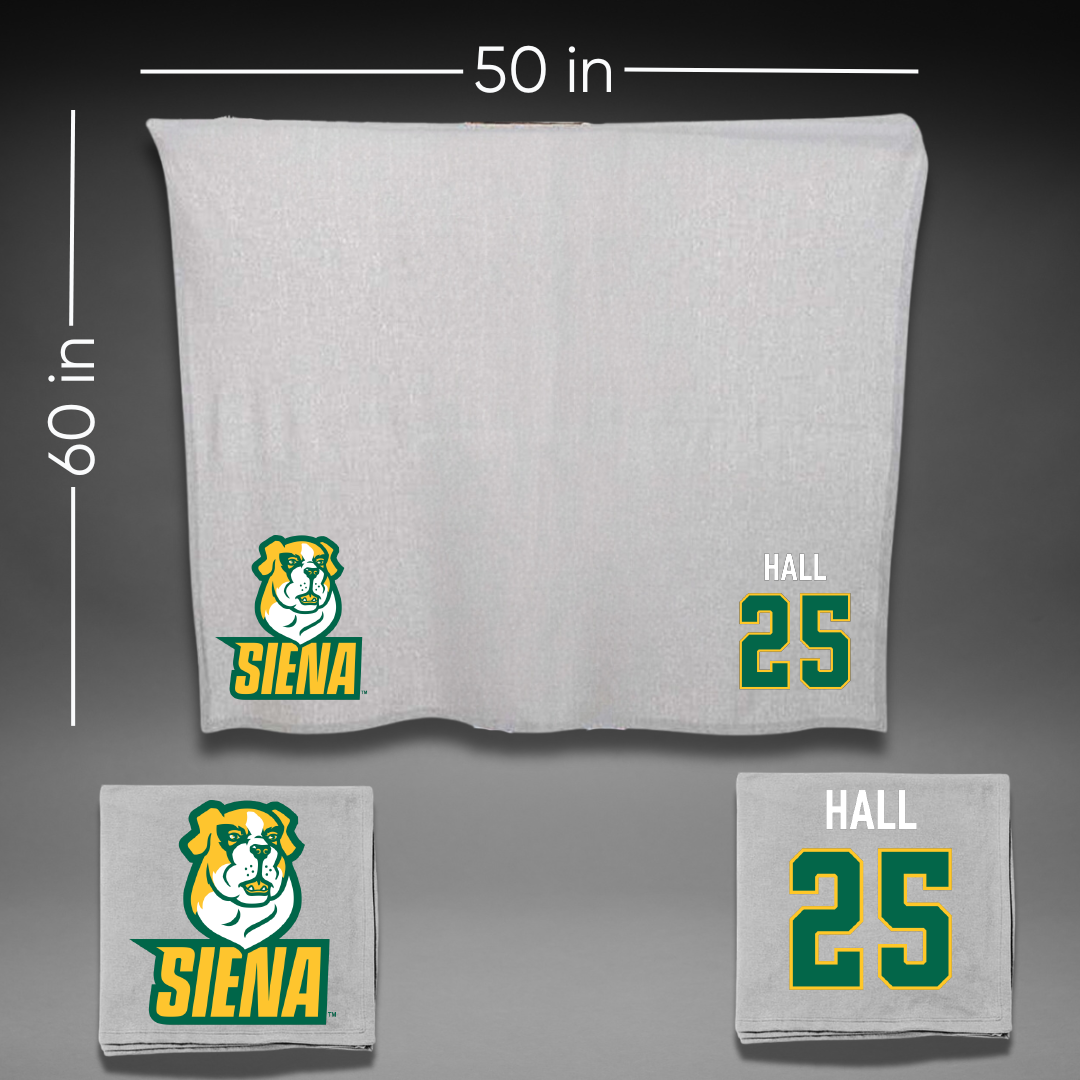 Siena University Rugby (M) Gray Blanket - #25 Jon Hall