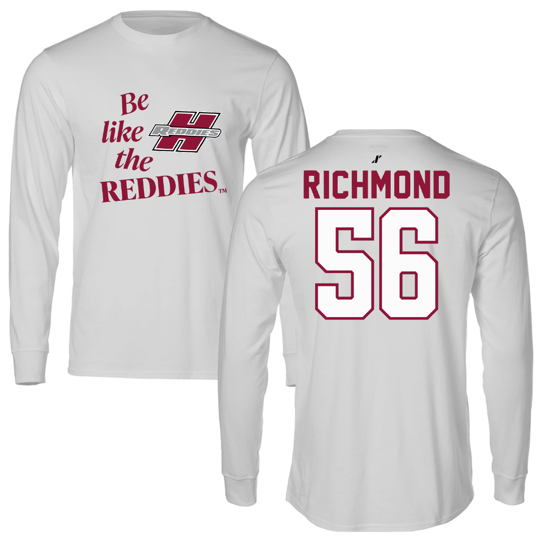 Henderson State University Baseball Light Gray Be Like Us Performance Long Sleeve - #56 Harrison Richmond