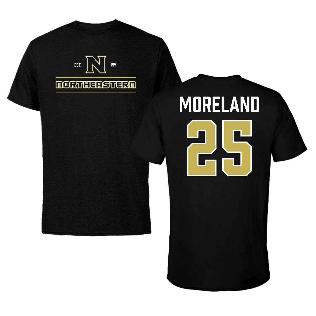 Northeastern Junior College Soccer (W) Black General Tee - #25 Trinity Moreland