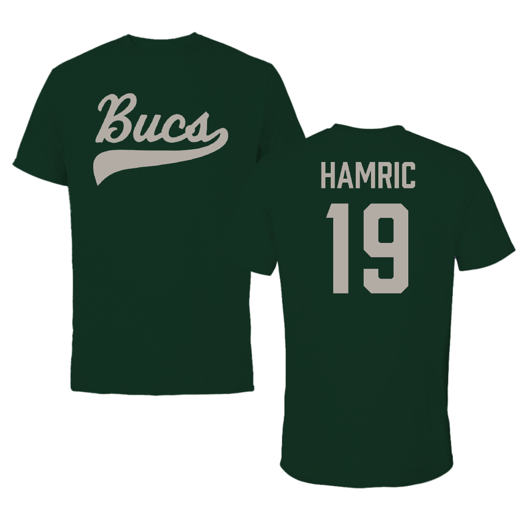 Shelton State Community College Baseball Forest Green Performance Tee - #19 Corbin Hamric